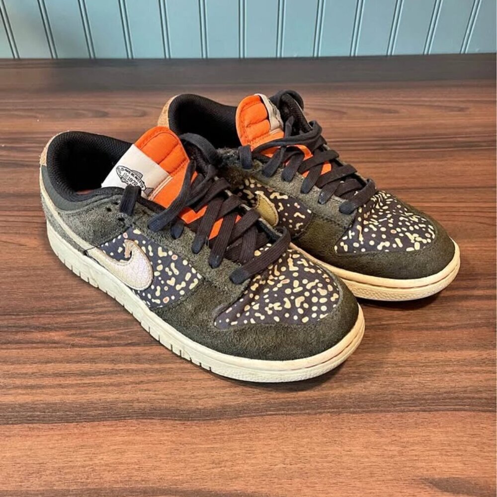 Nike SB Dunk Low Rainbow Trout Gone Fishing Sneakers Size 6.5